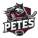 A sports logo for a hockey team called The Petes